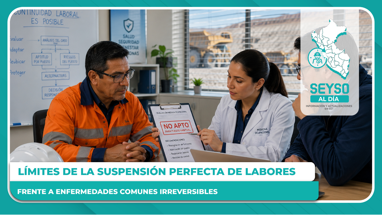 límites de la suspensión perfecta de labores frente a enfermedades comunes irreversibles