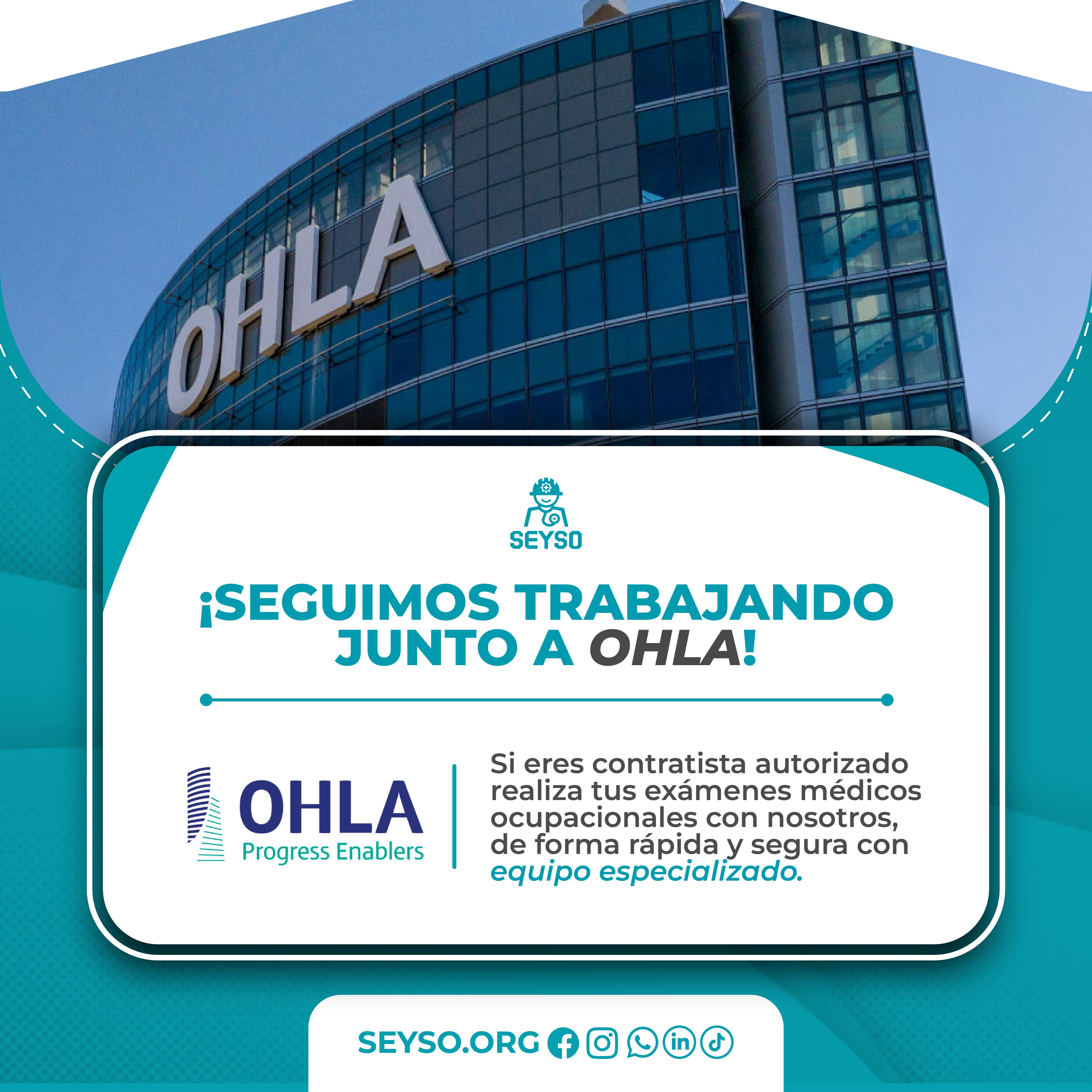 Homologación Homologados con OHLA — SEYSO