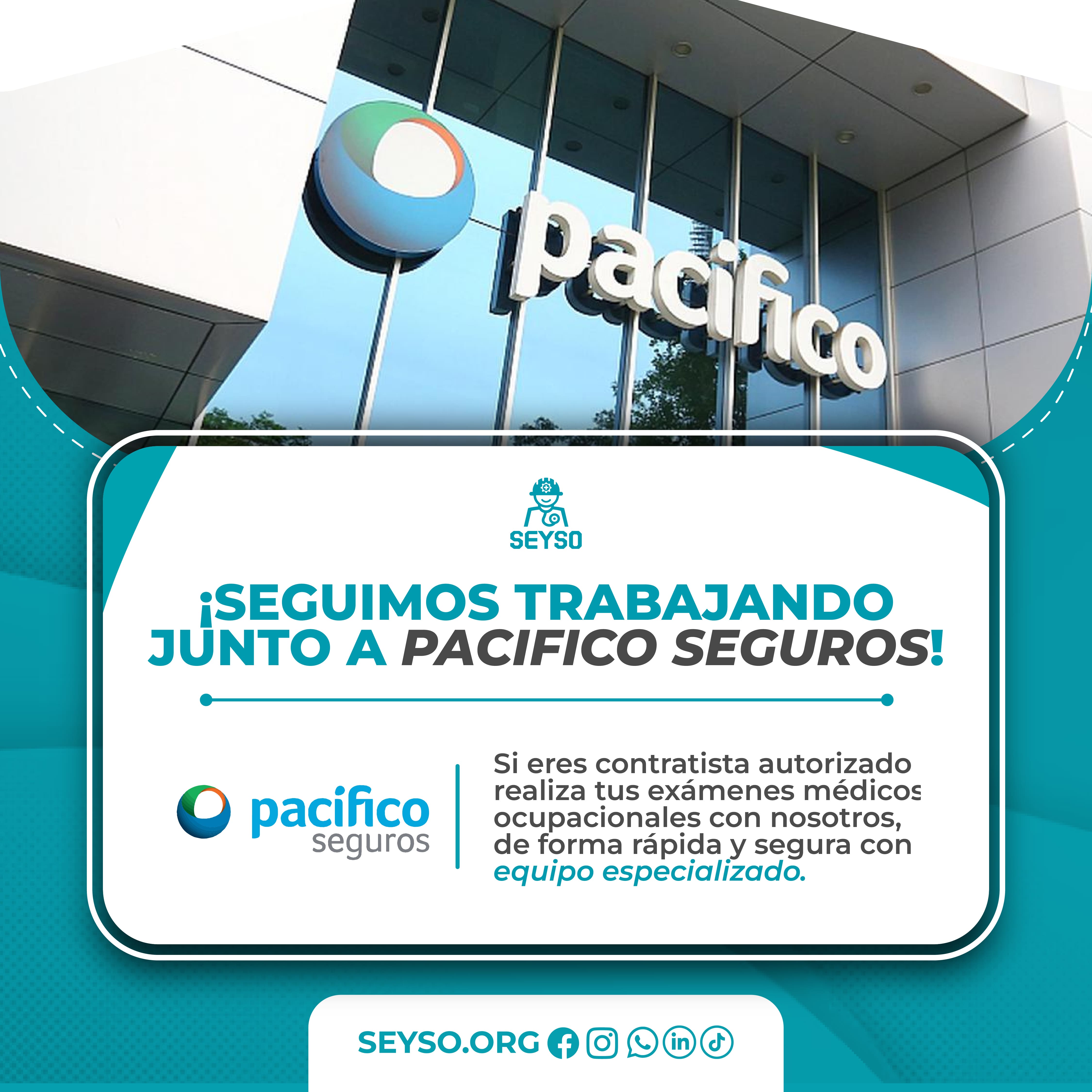 Homologación Homologados con Pacífico Seguros — SEYSO
